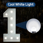 Marquee Numbers 3 Feet Tall Big Light Up Numbers First 1st 21st Wild One Happy Birthday Decorations Girl Boy White Anniversary Party Decor Large Cardboard Prop Backdrop Sign 1
