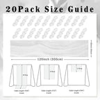 10FT 20 Pack White Cheesecloth Table Runner 20 x 120 Inch Long Rustic Gauze Cheese Cloth Table Runner for Wedding Bridal Baby Shower Table Decorations Boho Fabric Sheer Birthday Party Table Decor