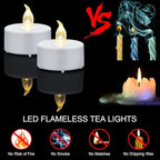 LED Tea Lights Candles- 100PACK Flameless Candles Realistic and Bright Flickering Long Lasting 200Hours for Holiday Celebration,Home Decoration Warm White