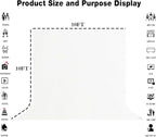 White Large Screen Backdrop for Photography 10x10FT Zoom Meeting, Game Live Steaming and Photo Studio Shooting Props