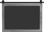 COGOOD Farmhouse Bathroom Mirror - 41" x 30" Rustic Barn Door Mirror for Living Room, Entryway, Bedroom, Vanity Wall Decor (Grey)