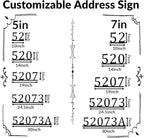 Personalized Metal House Number Sign | Custom Metal Address Sign for Outside | Personalized Meta | House Number Sign | Housewarming gift (Number)