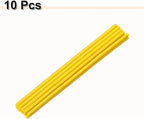 HARFINGTON 10pcs Hot Glue Sticks 0.28" Dia x 11.81" Long EVA Mini Hot Melt Adhesive Glue Stick for Hot Melt Gun Wood Plastic Glass Flowers Fabrics Foam, Yellow
