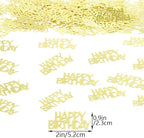 Gold Happy Birthday Confetti Birthday Party Decorations Baby/Adult Birthday Table Scatter Party Supplies 100PC