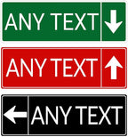 Custom Signs Outdoor Metal, Personalized Street Reflective Sign with Arrow, 8x24 Inches, Single/Double Sided, Rust Free Aluminum-UV Protected and Weatherproof