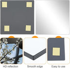 16Pcs Mirror Centerpieces for Tables, 7.87 x 7.87inch Square Mirrors Candle Plate Acrylic Wall Mirror Tiles for Wedding Table Party Centerpieces DIY Craft, 2mm