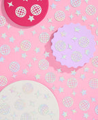 xo, Fetti Disco Ball Foil Confetti - 200 pc | Bachelorette Party Decoration, Cute Birthday Table Decor, Groovy Engagement Decor, Bridal Shower Supplies