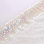 Eternal Beauty White Iridescent Sequin Backdrop, 5x7 Ft Glitter Background Curtains for Shimmer Photography Party Wedding Birthday Back Drop Decor