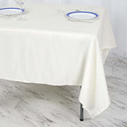 Efavormart 70" Square Linens Ivory Wholesale Linens Polyester Square Linen Tablecloth for Wedding Banquet Party Restaurant