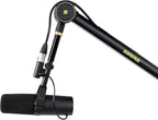 Shure by Gator Deluxe Articulating Desktop Podcasting Mic Boom Arm with Cable Management Channel; (SH-BROADCAST1)