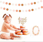 Pink-Brown Peach Party-Decorations Streamers Garland - 52ft Boho Fall Groovy Hanging Paper Banner,Baby Bridal Shower Wedding Autumn Neutral Birthday Room Home Thanksgiving Day Halloween Decor Hugfond