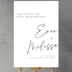 Calligraphy Wedding Welcome Signs, Welcome Sign Wedding, Customized Wedding Welcome Sign, Custom Wedding Welcome Sign