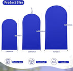 6.6FT Royal Blue Arch Backdrop Cover - Polyester Fitted Wedding Arch Stand Covers Round Top Chiara Arch Backdrop Cover for Birthday Party Banquet Photo Background Decoration
