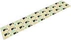 Mid Cat Table Runner, Vintage Black Cat and Atomic Stars 1950s 1960s Abstract Geometric Space Pattern Table Decoration for Home Kitchen Restaurant 13x108 Inches
