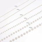 5mm Crafts Faux Pearl Beads Garland Pearl Bead Roll Strand of Pearls to Decorate Floral Centerpieces Wedding Party Favor Christmas Tree(99 Feet Ivory)