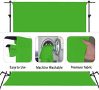 Green Screen Backdrop, Product Photo Backdrop for Photoshoot, Photography Background for Streaming Video Studio 6FTx9FT