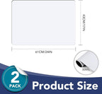 DIYMAG 2Pcs Blank Car Magnets,24x17 Inch Car Door Magnets Set Signs Rounded Corners Flexible Magnetic Bumper Sticker to Advertise Cover Logo Prevent Cars Scratches Dents