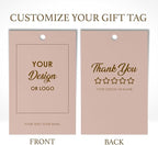 50-200 pcs Custom Hang Tags, Personalized Clothing Tags with Logo & Text, Custom Tag for Handmade Items, Business, Ideal for Apparel, Jewelry, Weddings, Mother's Day, Gift Label