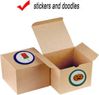 Xxcxpark 30 PCS Brown Kraft Gift Boxes 5x5x3.5, Party Favor Kraft Paper Gift Packaging Box with Lid for DIY Crafting, Cube, Cupcake, Kraft Present Boxes for Birthday, Wedding