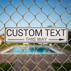 Custom Signs Outdoor Metal, Personalized Street Sign for Home Bar Wall Decor, Fade Resistant .040 Aluminum, 4 x 18 Inches
