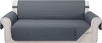 Reversible 4 Seater Sofa Cover 91 Inch Large Couch Cover Furniture Protector(Sofa XX-Large,Dark Blue/Dark Blue)
