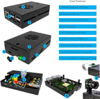 Vilros Raspberry Pi 5 Starter Kit MAX - Turbo Cooled Aluminum - (128GB Edition) - (8GB RAM)