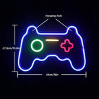 ineonlife LED Gamer Neon Sign, Gaming Room Wall Decor for Boys Teen Bedroom Decorations, Game Room Accessories and Decor Birthday Gifts (16''x 11'' / USB Powered)