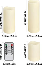 12-Pack LED Flameless Candles with Remote Control - Battery Operated, Timer, Dimmable, 3D Flame Flickering , Perfect for Halloween Christmas Parties,Wedding,Home Decor ,Gift and Special Occasions