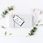 Andaz Press 100-Pack Thank You for Celebrating with Us Favor Tags Nautical Beach Cardstock Gift Tags with Bakers Twine for Wedding Baby Shower Bridal Shower Birthday Party Favors 2 x 3.75-Inches