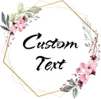 Custom Stickers for Weddings, Birthdays & Businesses - Personalized Labels with Your Logo - Waterproof, Fade and Heat Resistant - Pack of 100-1000 (Wreath K, 2 Inch)