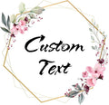 Custom Stickers for Weddings, Birthdays & Businesses - Personalized Labels with Your Logo - Waterproof, Fade and Heat Resistant - Pack of 100-1000 (Wreath K, 4 Inch)