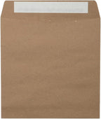 LUXPaper Square Invitation Envelopes | Peel & Press | 8 1/2" x 8 1/2" | Grocery Bag Brown | 70lb. Text | 50 Qty