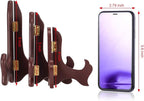 Tatuo 4 Packs Wooden Display Stand Decorative Plate Stands for Display Picture Frame Holder Easels