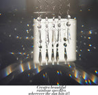 20pcs 55mm Chandelier Icicle Crystal Prism Suncatcher,Clear Chandelier Crystals Replacement,Crystals for Chandeliers with Hooks for Windows Wedding Lamp Decoration
