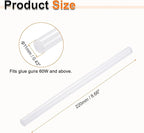 HARFINGTON 10pcs Hot Glue Sticks 0.43" Dia x 8.66" Long EVA Mini Hot Melt Adhesive Glue Stick for Hot Melt Gun Wood Plastic Glass Flowers Fabrics Foam, Clear