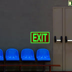 10 Pcs Glow in the Dark Exit Signs for Business 12 x 7 Inch Photoluminescent Signs Stickers for Indoor Outdoor for Business, Office, Warehouse (Without Arrows)