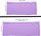 MDS Pack of 200 Spandex Chair Sashes Bows Elastic Stretch Dining Chair Bands Ties Without Slider Buckle Universal fits for Wedding Baby Shower Birthday Party Banquet Event Decoration - Lavender