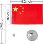 China Flag Chinese Flags, Small Mini Chinese Desk Flag, Used for Table Office Classroom Home Patriotic Events Decorations
