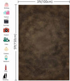 3x5ft Dark Brown Mottled Texture Photography Backdrop for Portrait Photo Studio Prop Abstract Background for Photographyer