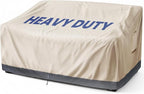 Extra Heavy Duty Outdoor Couch Cover Waterproof, Large 3-Seater Patio Sofa Cover, Lawn Patio Furniture Covers with Air Vent, 85"W x 37"D x 35"H