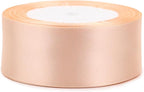 Naked Pink Solid Satin Ribbon 1-1/2 Inch 25 Yards Solid Polyester Fabric Ribbon for Gift Wrapping Wedding Christmas Baby Shower Birthday Party Decoration Handmade Immortal Flower Craft