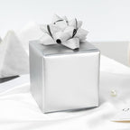 Garbendy Silver Wrapping Paper - Solid Color Metallic Sparkle Paper Perfect for Birthday, Wedding, Baby Shower, Party - 17 Inch X 33 Feet