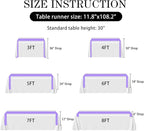 SHEJIZE 20 Pack Lavender Satin Table Runner 12x108 Inches Long, Bright Silky Smooth Satin Table Runner Table Decor for Wedding Banquet Christmas Prom Event Birthday Party
