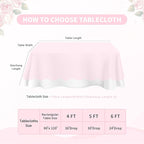 LuoluoHouse Pink Lace Table Cloth 60x120inch Tablecloth for Decorations Wedding Bridal Baby Shower Indoor Outdoor Event