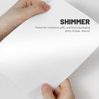50 PCS Pearl White A7 Envelopes with Stickers, Shimmering 5x7 Envelopes for Invitations, Great for Wedding Invitation Cards, Birthday RSVP, Graduation, Baby Shower 5.25 x 7.25 inches