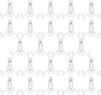 Juvale Mini Clear Acrylic Easel Stands - 24-Pack, 5.3-Inch, Clear Plastic - Mini Easel Sign Stand & Greeting & Place Card Display - Tabletop Photo Holders & Plate Holders