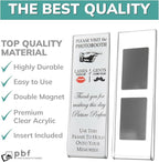 pbf PHOTO BOOTH FRAMES 2x6 Magnetic Picture Frames for Refrigerator | 2 x 6 Clear Magnetic Acrylic Frames for Photo Strips | Magnetic Photo Holders for Fridge, Locker, Sign Holder (6-Pack)