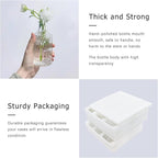 24pcs Glass Bud Vase Set, Small Clear Flower Vases for Centerpieces in Bulk, Mini Vintage Vase for Wedding, Home,Table Decoration