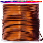 Mandala Crafts 16 Gauge Anodized Aluminum Craft Wire for Jewelry Making – 390 FT Colored Flexible Silver Copper Purple Gold Brown Red Wire - Bendable for Bonsai Armature Crafting Sculpting