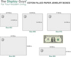 TheDisplayGuys - 25-Pack #53 Kraft Paper Cardboard Gift Boxes/Jewelry Cases w. Cotton Padding & Lid - Mustard Yellow - (5.4" x 3.9" x 1.0")
